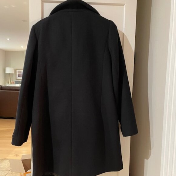 Gorgeous Aritzia Wilfred Wool Cashmere Cocoon Coat – Black – Size Large - Picture 6 of 14